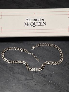 Alexander McQueen Silver Chain Link Necklace
